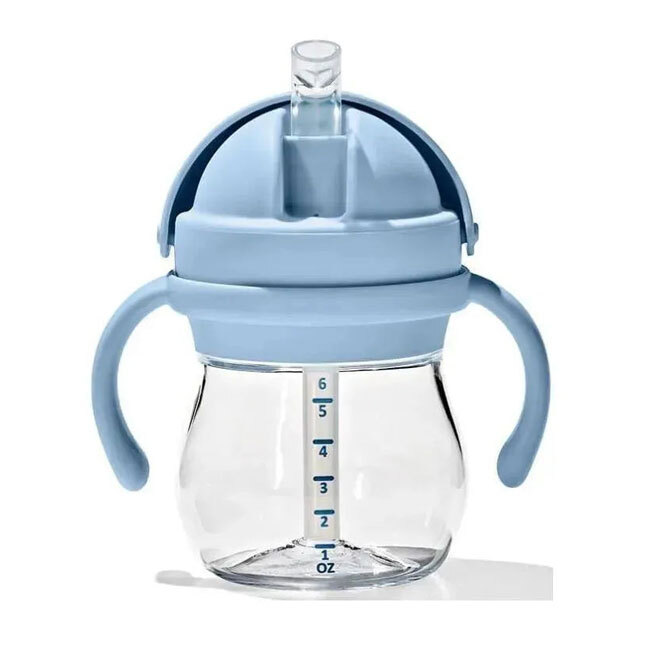 OXO Transitions Straw Cup with Handles Set | 6 Oz - Blue