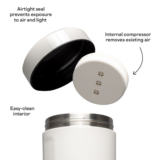 Corkcicle Keep Fresh Container | Ceramic Slate
