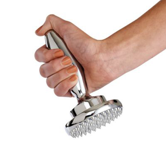 HIC Dual Sided Meat Tenderizer in hand