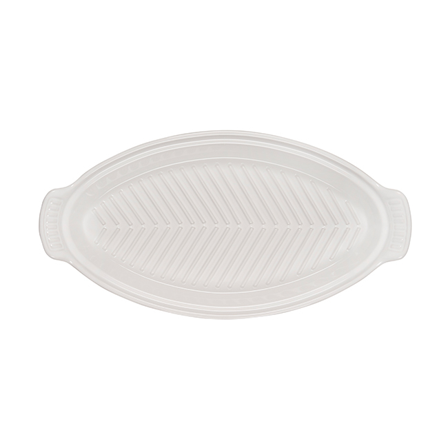 Le Creuset 1.7 Qt. Fish Baker - Inside | White