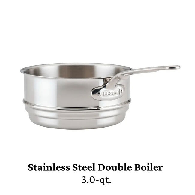 Hestan Provisions Stainless Steel Double Boiler Insert, 3-Quart