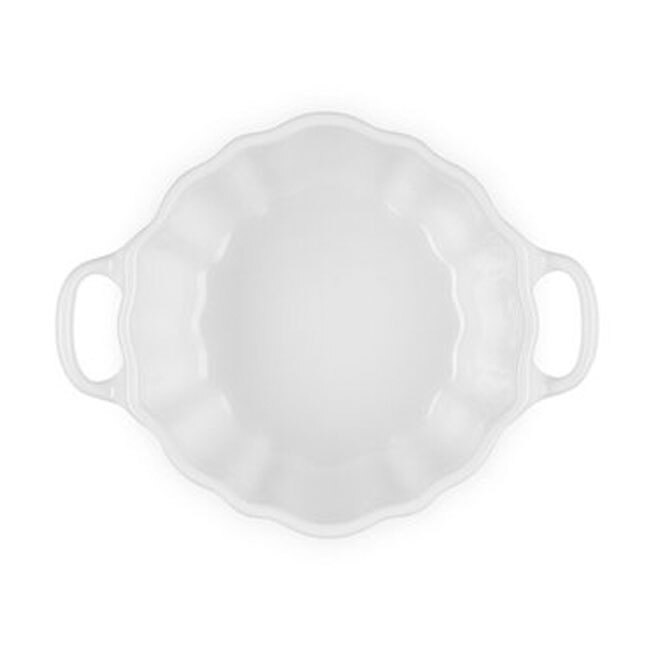 Le Creuset Stoneware Figural Pumpkin Petite Cocotte | White - top inside