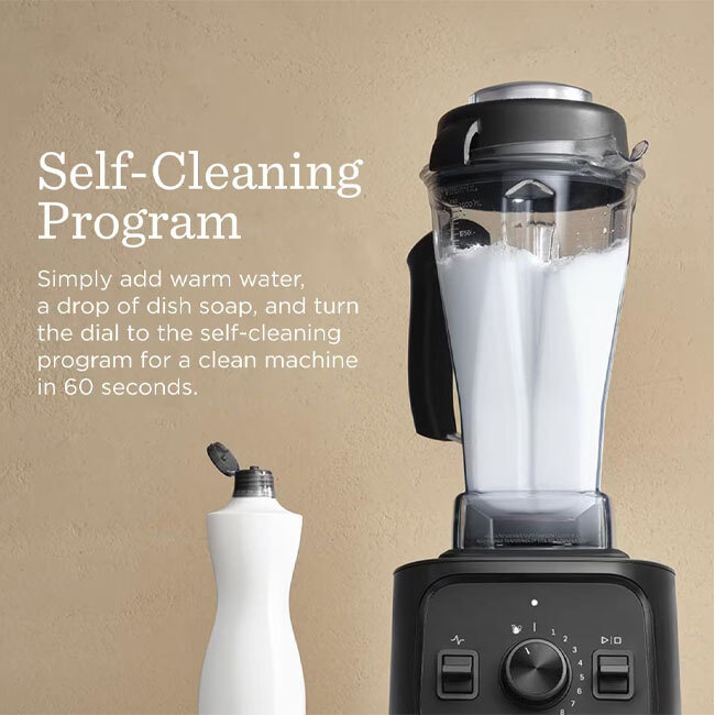 Vitamix VX1™ Blender | Black - self cleaning
