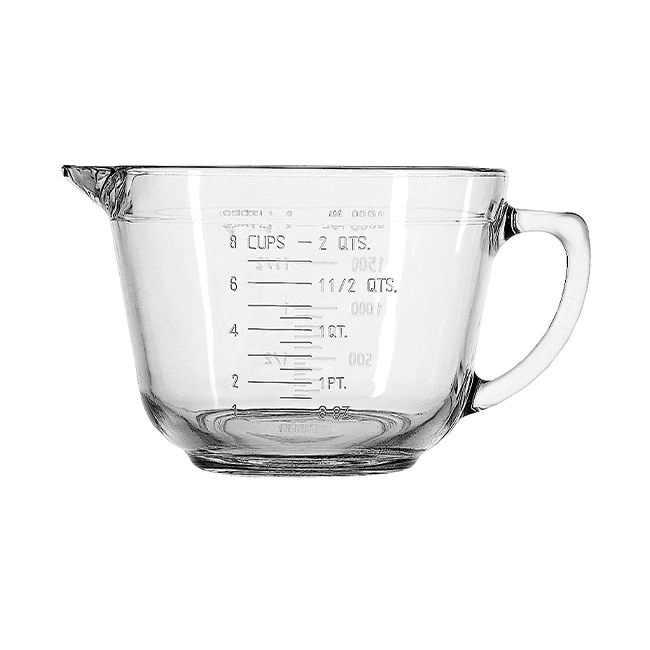 Anchor Hocking Glass Batter Mixing/Measuring Bowl