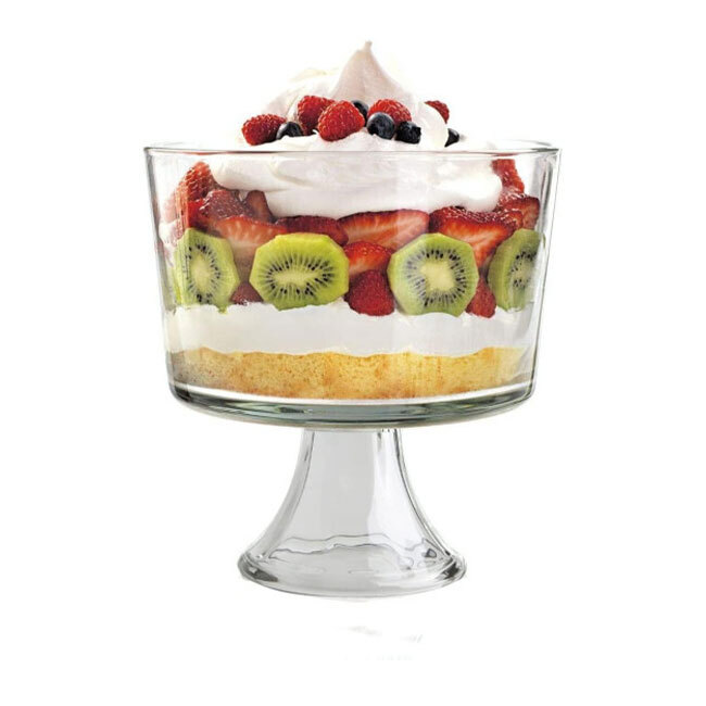 Fox Run Large Glass Trifle/Fruit Bowl