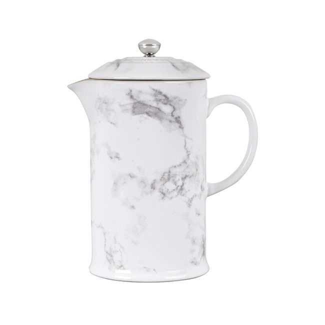 Le Creuset 34 Oz. French Press | Marble - side
