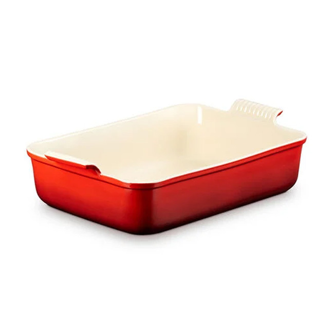 Le Creuset Heritage Deep Rectangular Lasagna Dish | Cerise