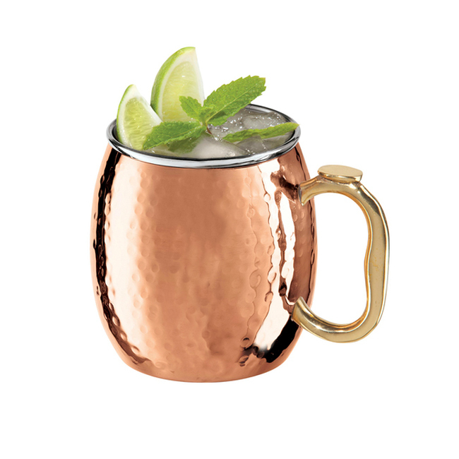 Product OGGI Hammered Copper-Plated Moscow Mule Mug