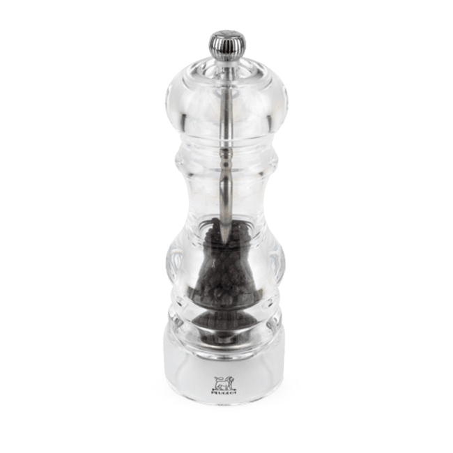Product Peugeot Nancy 7” Clear Acrylic Pepper Mill	