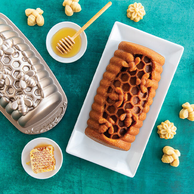 Nordic Ware Honey Hive Loaf Pan - cake