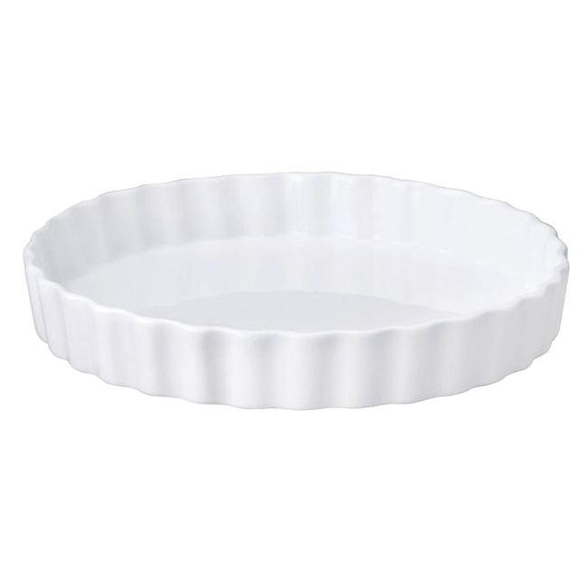 Round White Porcelain 10