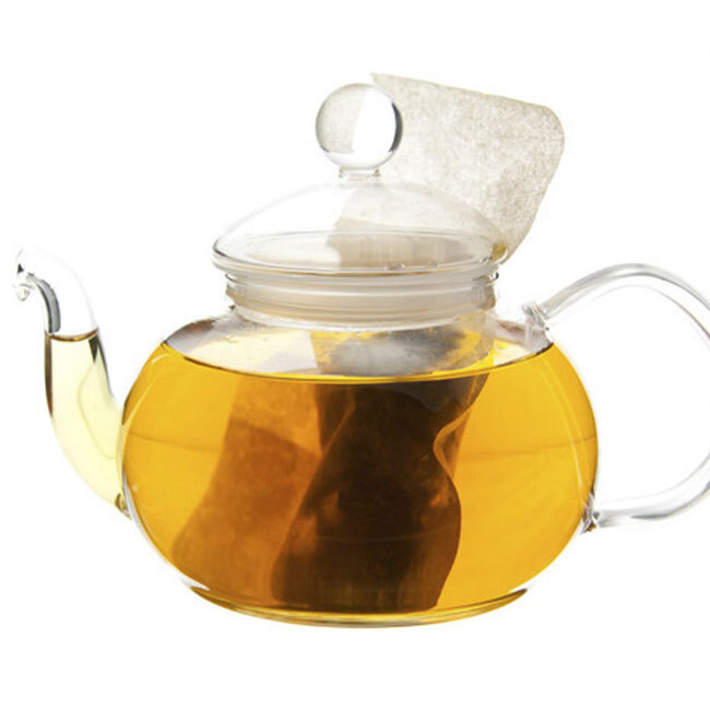 Tibetan Monk’s Blend Green Tea in a teapot