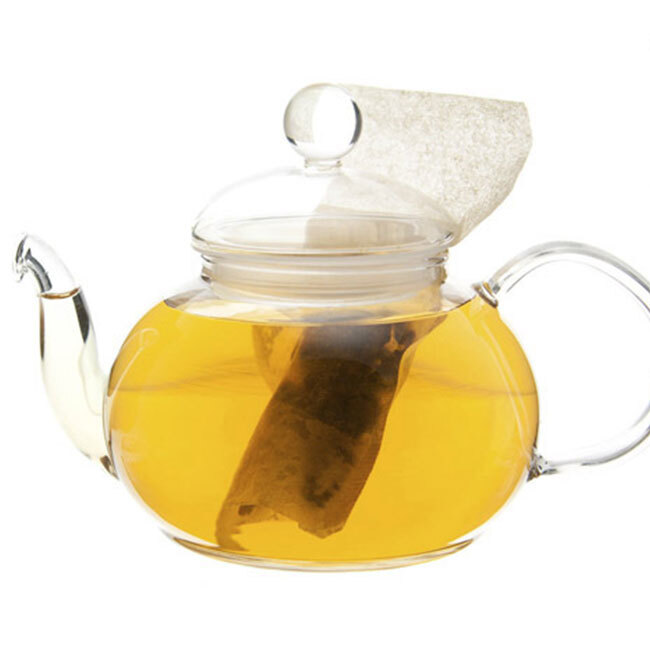 Pomegranate Hibiscus Green Tea in a teapot