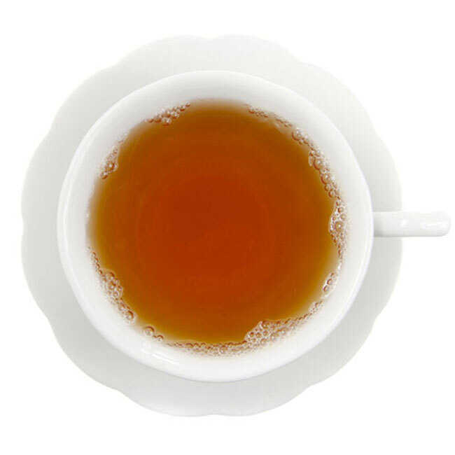 Peach Apricot Black Tea in a cup
