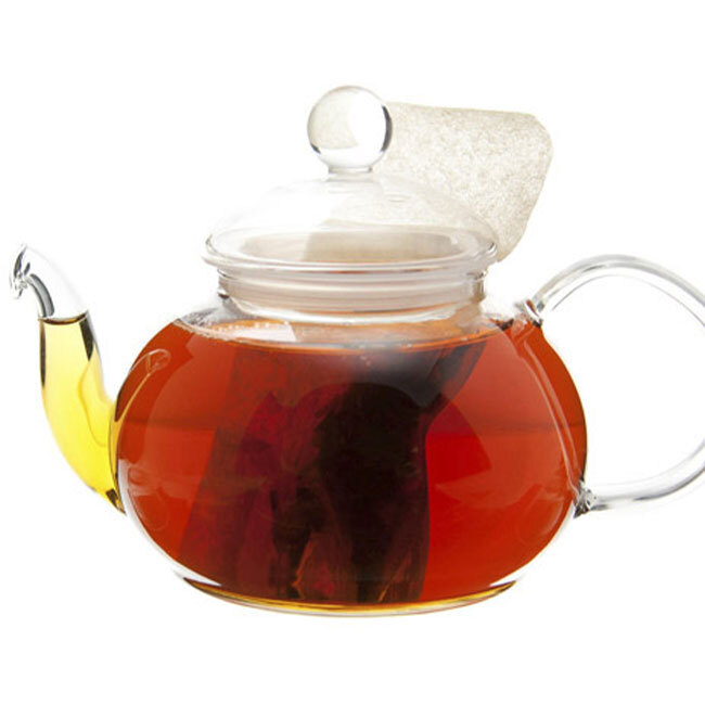 Ginger Peach Black Tea in a teapot