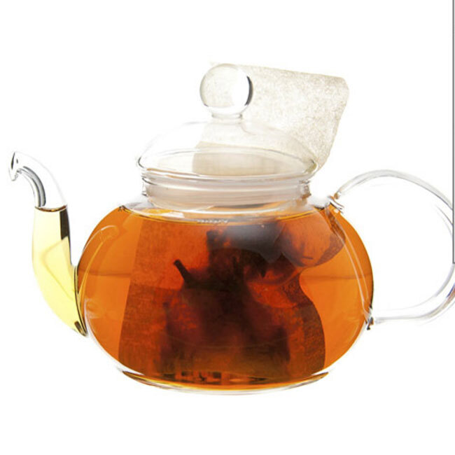 Apricot Black Tea in a teapot