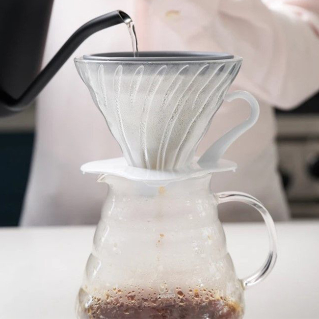 Able Brewing KONE Coffee Filter | Stainless Steel in use