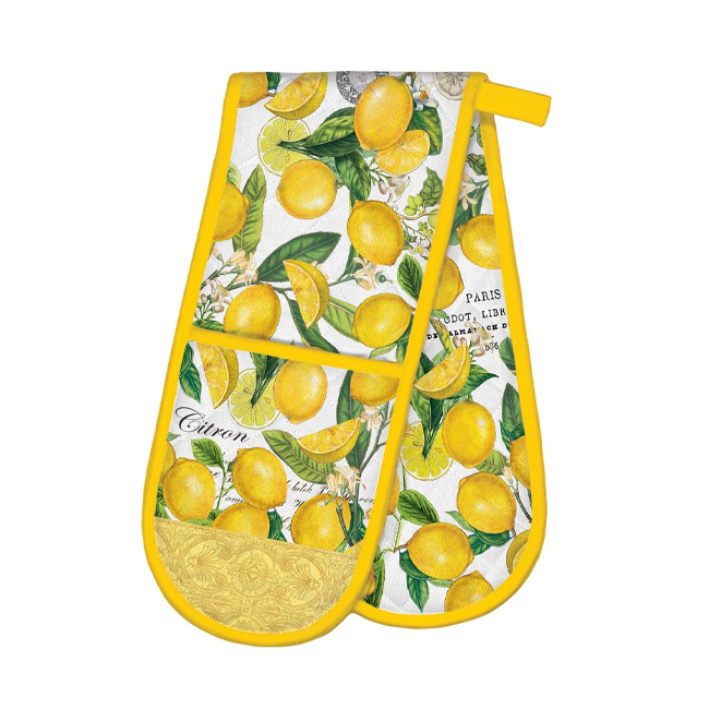 Michel Design Works Lemon Basil Double Oven Glove