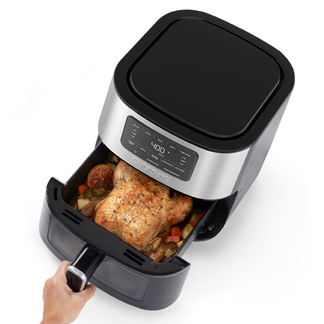 Cuisinart® Basket Air Fryer. in use