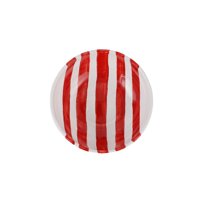 Vietri Amalfitana Red Stripe Cereal Bowl - Top