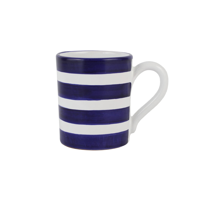 Vietri Amalfitana Cobalt Stripe Mug
