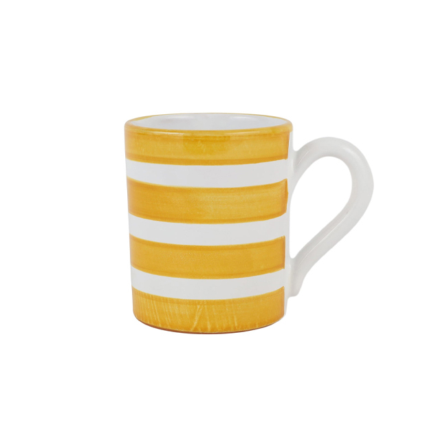 Vietri Amalfitana Yellow Stripe Mug