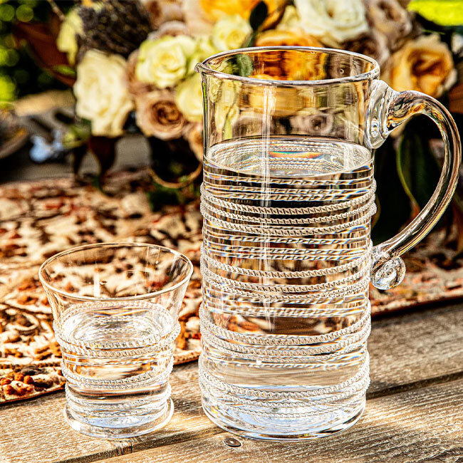 Juliska Ella Pitcher | Clear on table