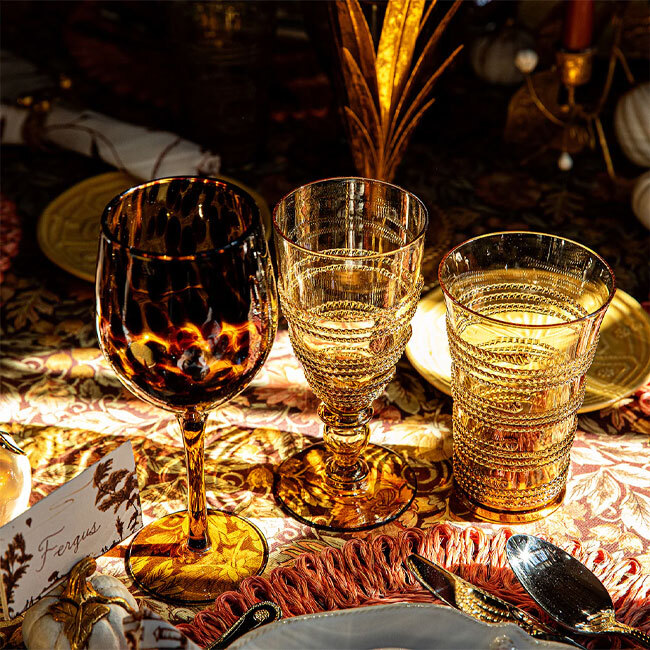 Juliska Ella Large Tumbler | Amber with collection