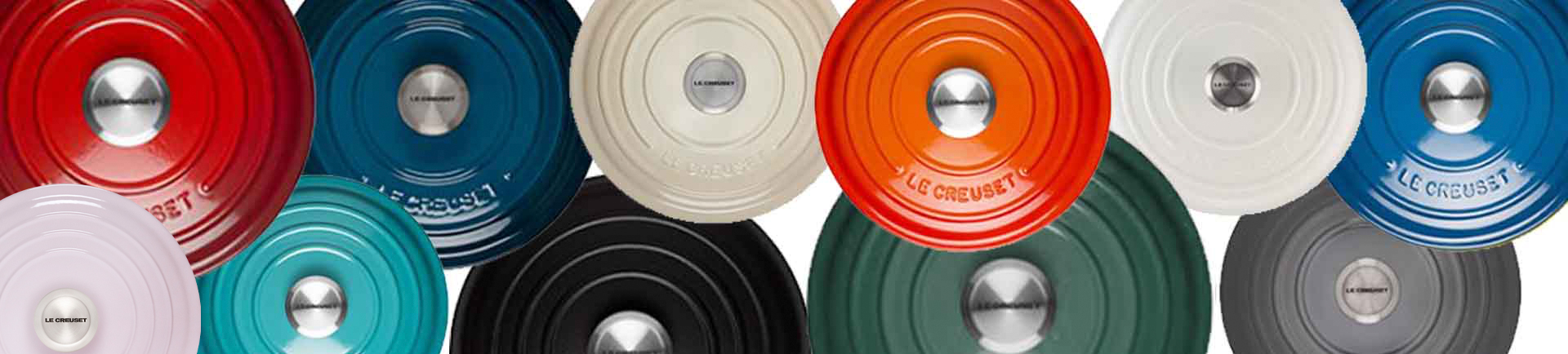Le Creuset Colors Banner