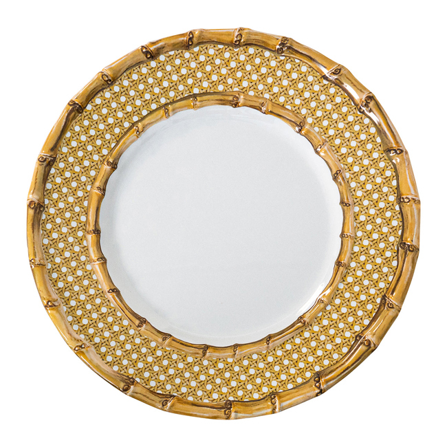 Product Juliska Bamboo Caning Melamine Dinner Plate