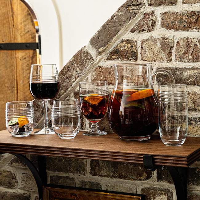 Juliska Bilbao Stemless Wine Glass | Bilbao Collection