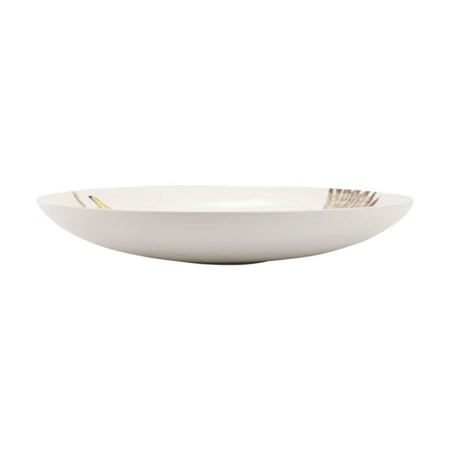 Vietri Cacciatore Mallard Round Shallow Bowl - side
