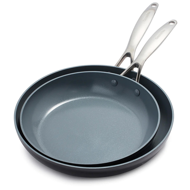 Product GreenPan Valencia Pro Ceramic Nonstick 10” & 12” Frypan Set