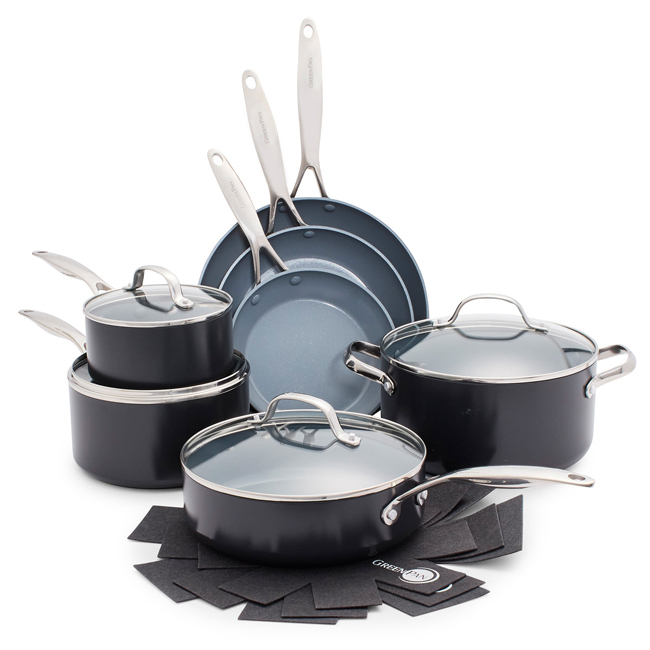 Product GreenPan Valencia Pro Ceramic Nonstick 11-Piece Cookware Set