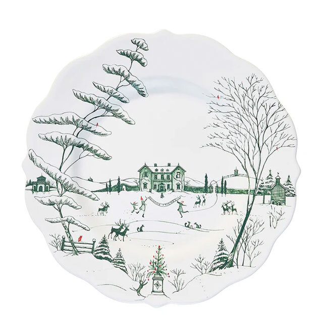 Product Juliska Country Estate Winter Frolic Dinner Plate | Evergreen