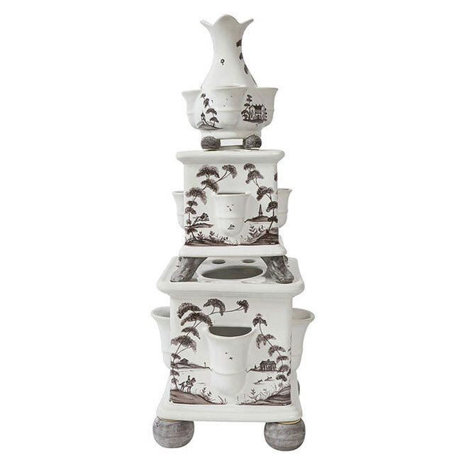 Product Juliska Country Estate Tulipiere Tower Set of 3 pc | Flint Grey