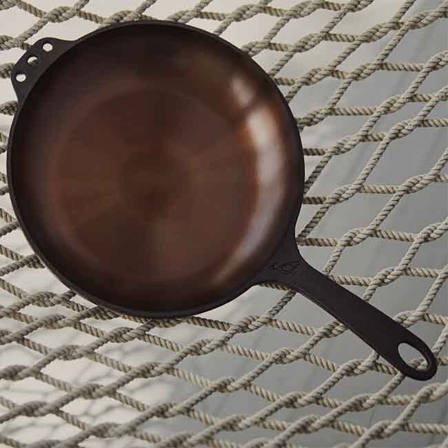 Smithey Ironware No. 10 Cast Iron Chef Skillet, 10-Inch on hammock