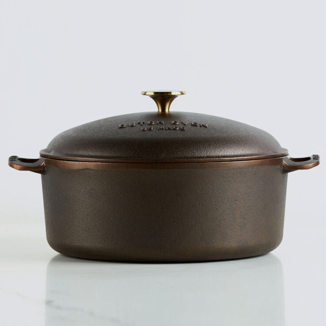 Smithey Ironware Cast Iron 7.25 Qt Dutch Oven