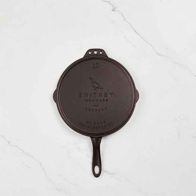 Smithey Ironware No. 10 Cast Iron Flat Top Griddle, 10-Inch - Bottom