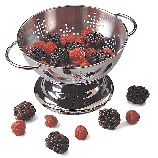 RSVP Baby Stainless Steel Colander with Berries