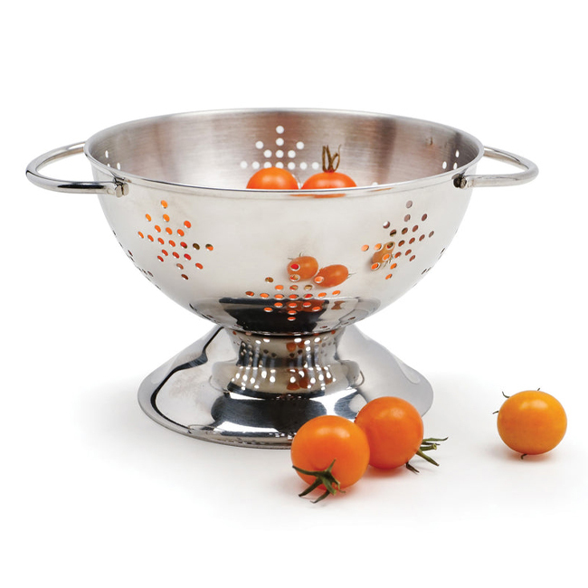 RSVP Baby Stainless Steel Colander in use