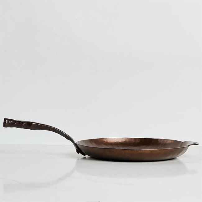 Smithey Ironware 12-Inch Carbon Steel Farmhouse Skillet - Side