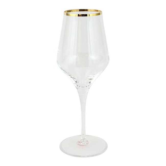 Vietri Contessa Gold Water Glass