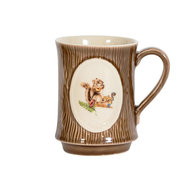 Juliska Forest Walk Animal Mug Assorted Set/4 - squirrel