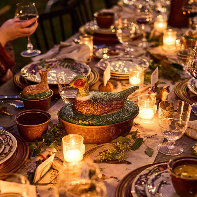 Juliska Forest Walk Pheasant Baker with Lid | Multi