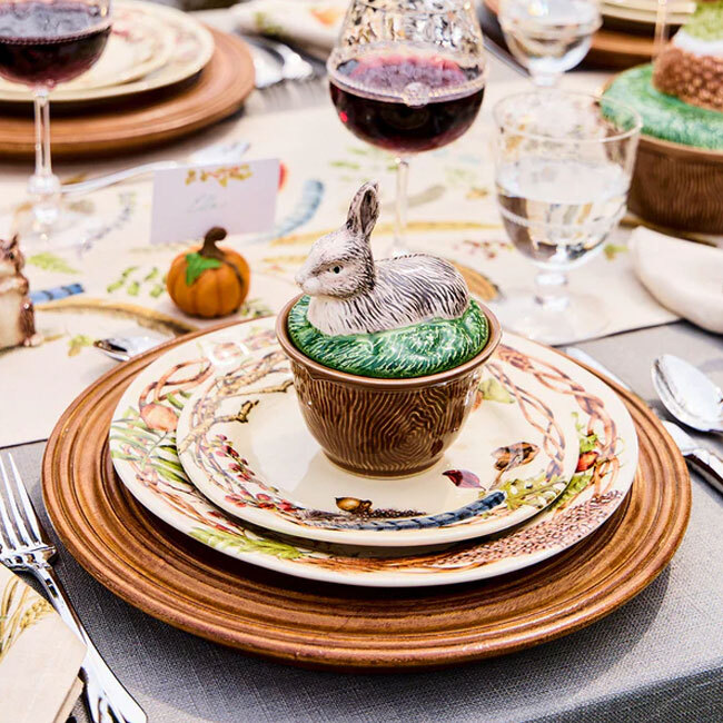 Juliska Forest Walk Rabbit Bowl with Lid | Multi