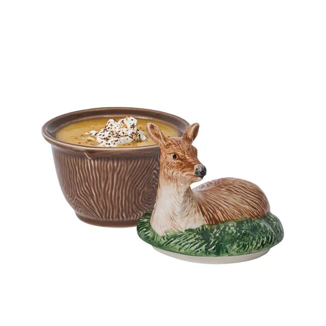 Juliska Forest Walk Deer Bowl with Lid | Multi