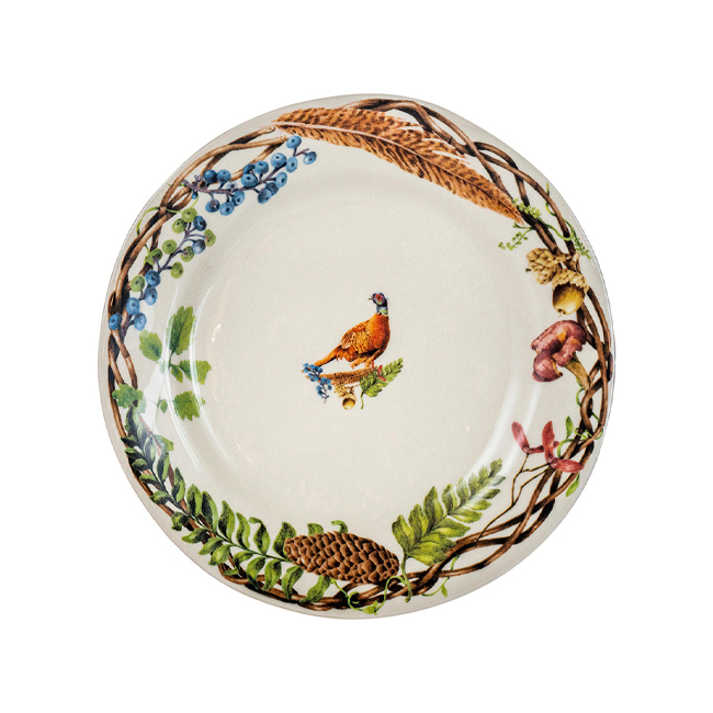 Juliska Forest Walk Dessert/Salad Plate | Assorted Set of 4 - quail