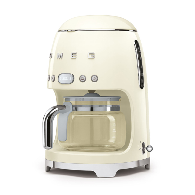 Smeg 10-Cup Drip Coffeemaker | Cream