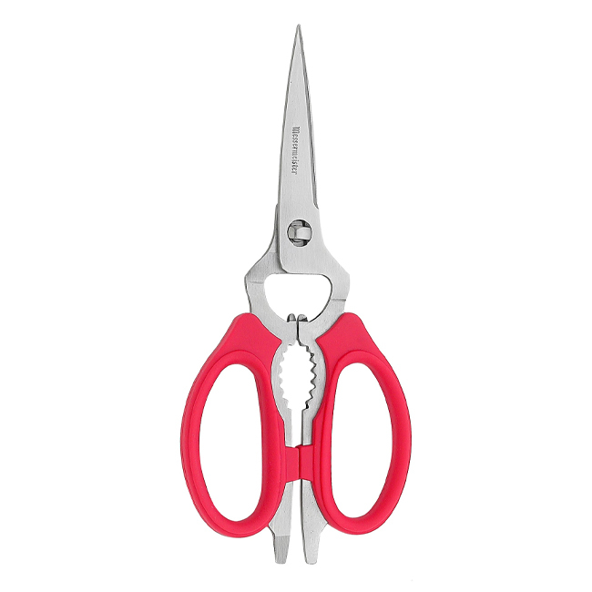 Messermeister 8” Take-Apart Kitchen Scissors - Red
